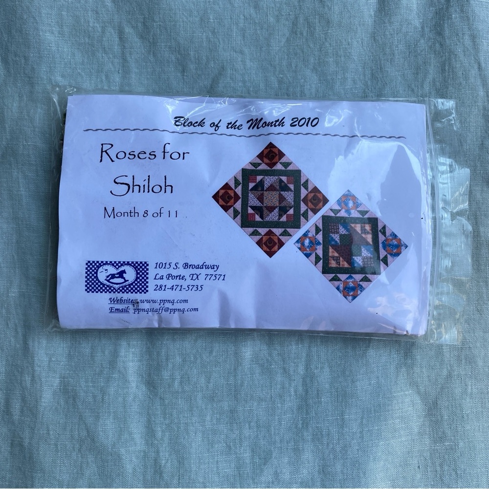 2 Roses for Shiloh quilt block of the month kits Painted Pony 'n Quilts